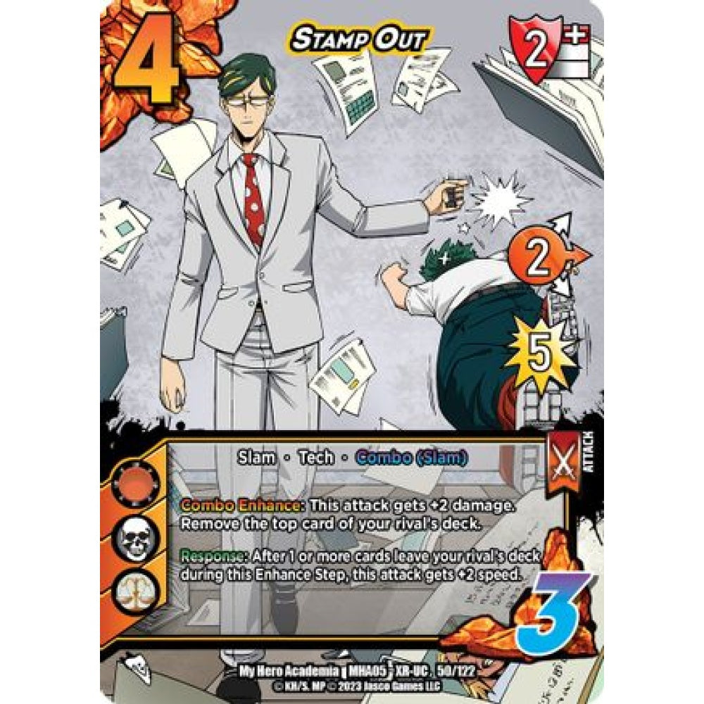 Stamp Out, 50/122, XR-UC, UniVersus, MHA05 Undaunted Raid