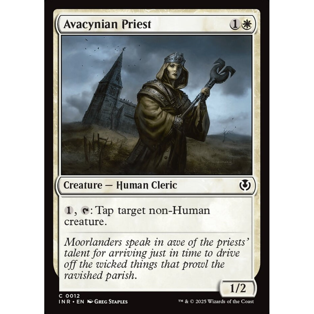 Avacynian Priest, 12, common, Magic: The Gathering, Innistrad Remastered