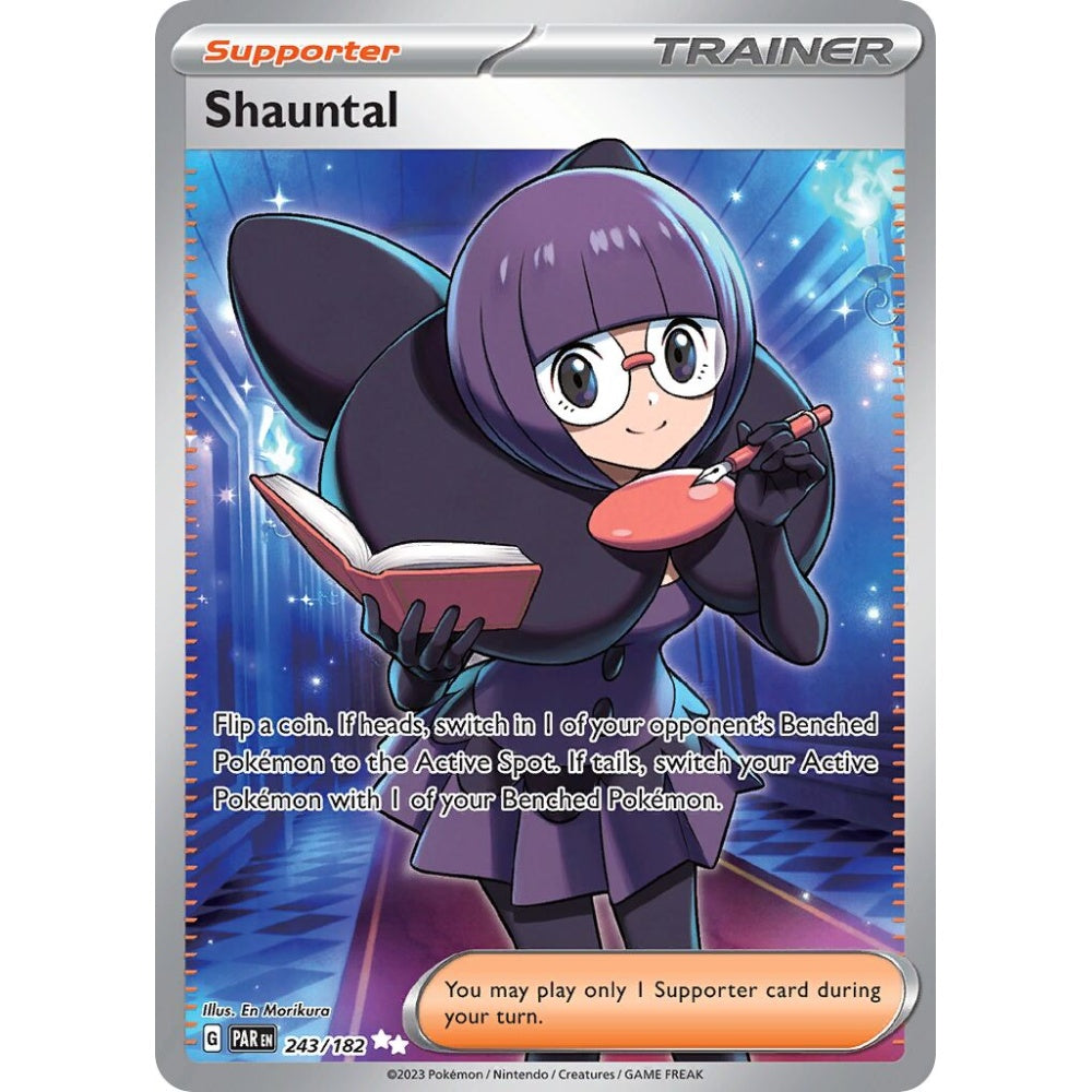 Shauntal Ultra Rare 243/182 Pokemon Card Game Paradox Rift
