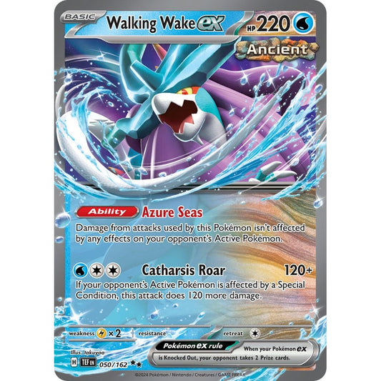 Walking Wake ex Double Rare 050/162 Pokemon Card Game Temporal Forces