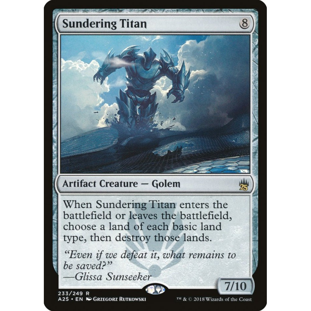 Sundering Titan rare 233 Magic the Gathering Masters 25