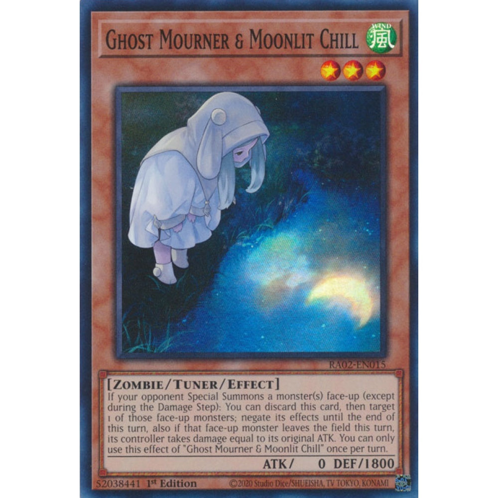 Ghost Mourner & Moonlit Chill RA02-EN015 Secret Secret Rare Yu-Gi-Oh 25th Anniversary Rarity Collection II in Alt-Art Art