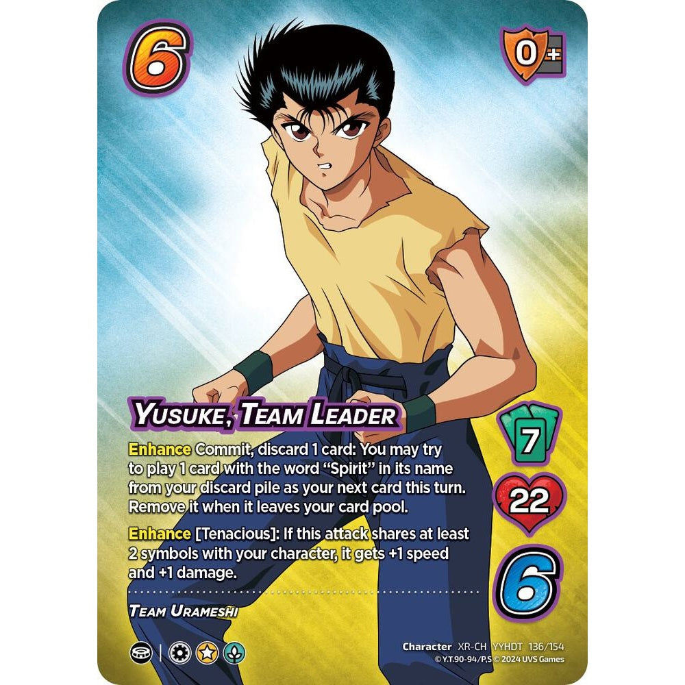 Yusuke, Team Leader, nan, YYHDT, Universus, Yu Yu Hakusho: Dark Tournament, nan