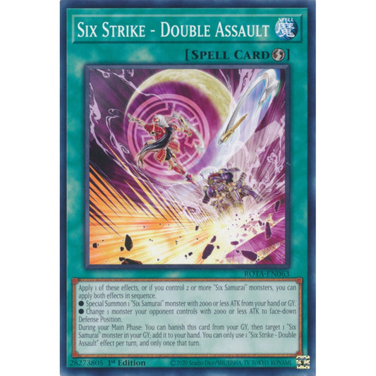 Six Strike - Double Assault ROTA-EN063 Common Common Yu-Gi-Oh Rage of the Abyss in Art