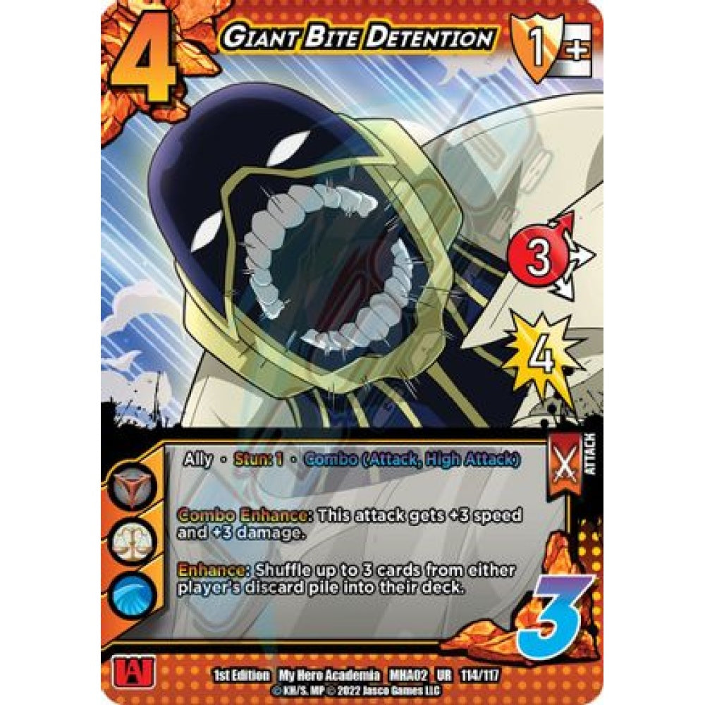 Giant Bite Detention, 114/117, UR, UniVersus, MHA02 Crimson Rampage