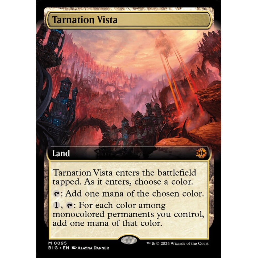 Tarnation Vista, 95, mythic, Magic: The Gathering, Outlaws of Thunder Junction