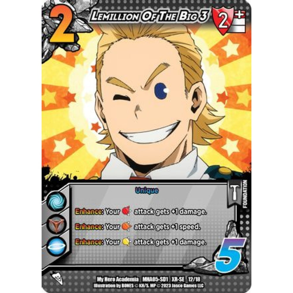 Lemillion Of The Big 3, 12/18, XR-SE, UniVersus, MHA05 Undaunted Raid
