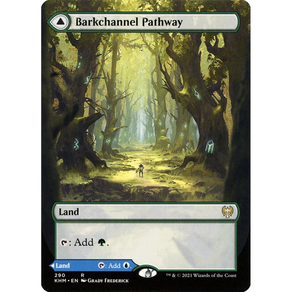 Barkchannel Pathway // Tidechannel Pathway rare 290 Magic the Gathering Kaldheim