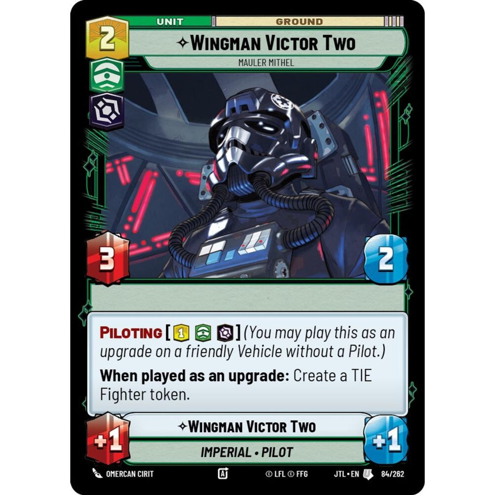 Wingman Victor Two, U, JTL 084), Star Wars Unlimited