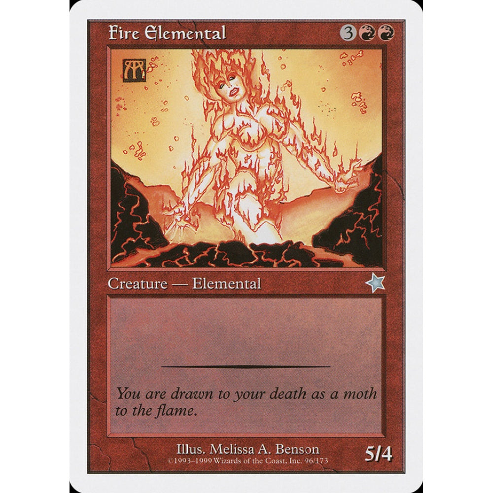 Fire Elemental uncommon 96 Magic the Gathering Starter 1999