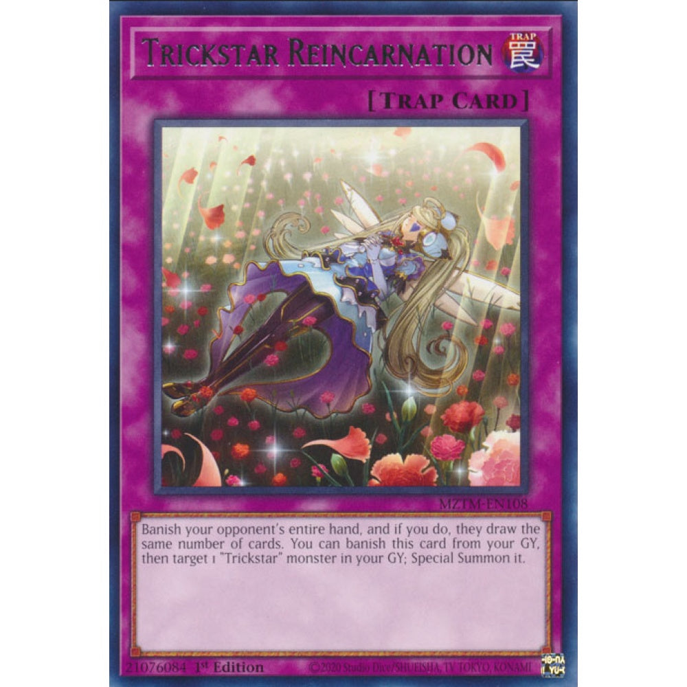 Trickstar Reincarnation, MZTM-EN108, Rare, Yu-Gi-Oh, Maze of the Master