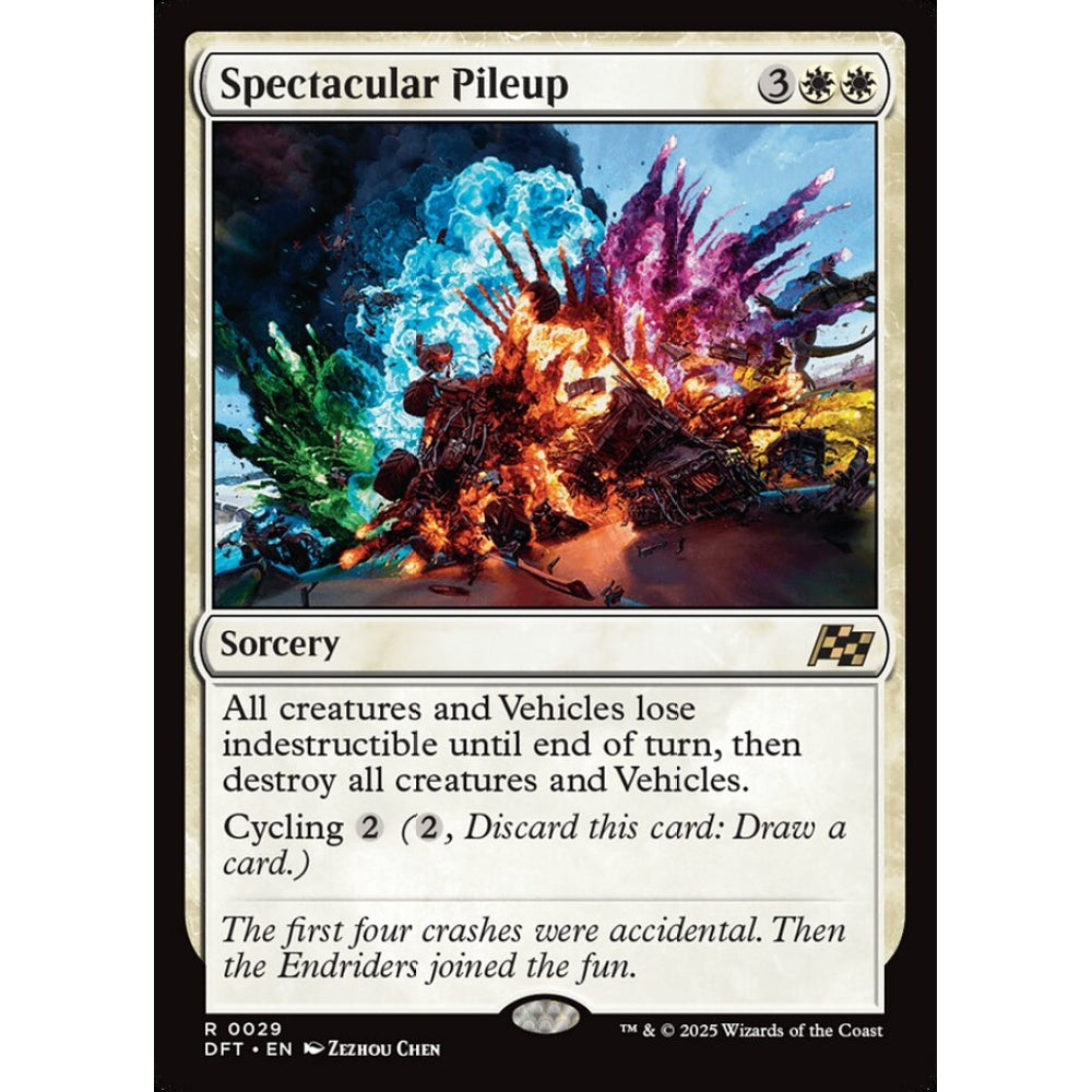Spectacular Pileup, 29, rare, Magic: The Gathering, Aetherdrift