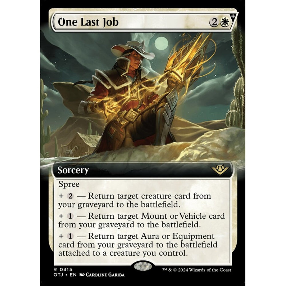 One Last Job, 315, rare, Magic: The Gathering, Outlaws of Thunder Junction