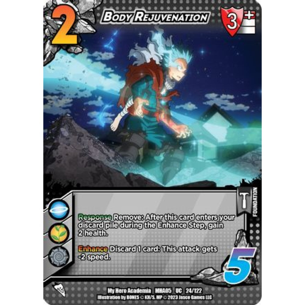 Body Rejuvenation, 24/122, UC, UniVersus, MHA05 Undaunted Raid