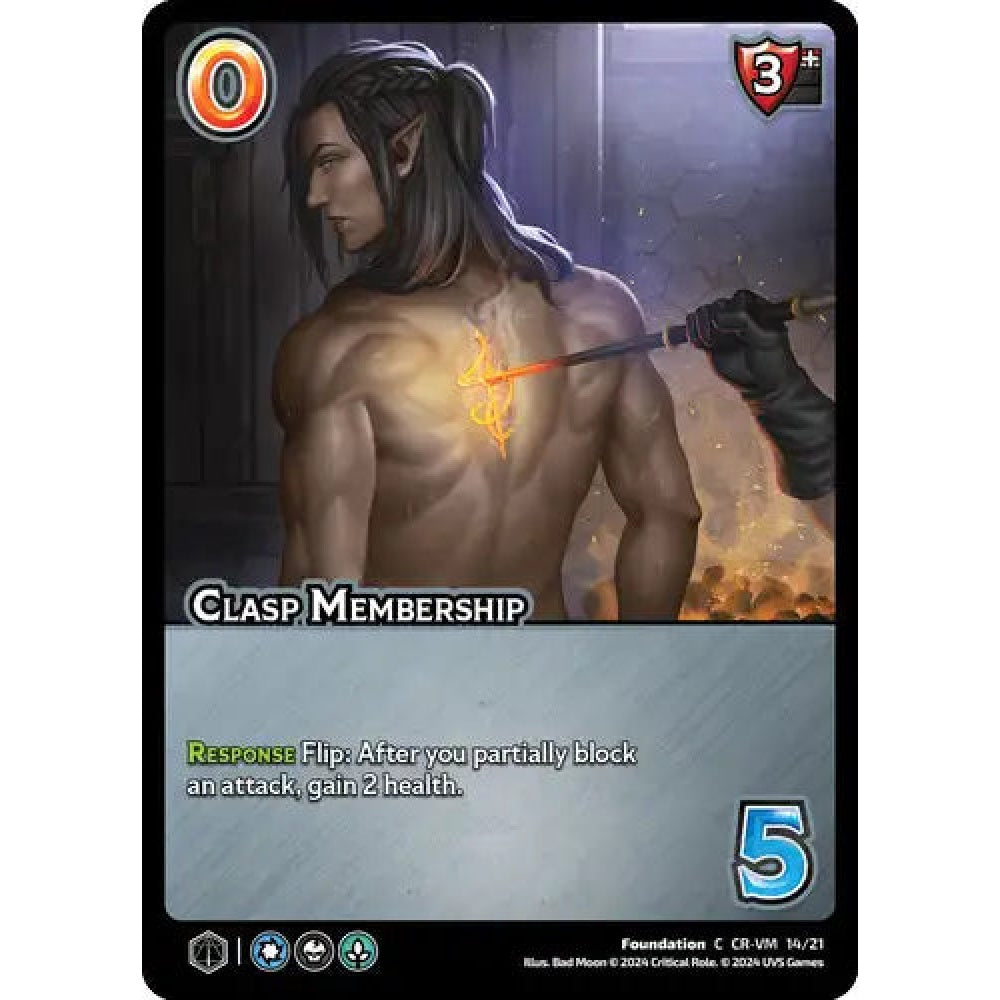 Clasp Membership, 14/21, C, UniVersus, Critical Role Vox Machina & Mighty Nein