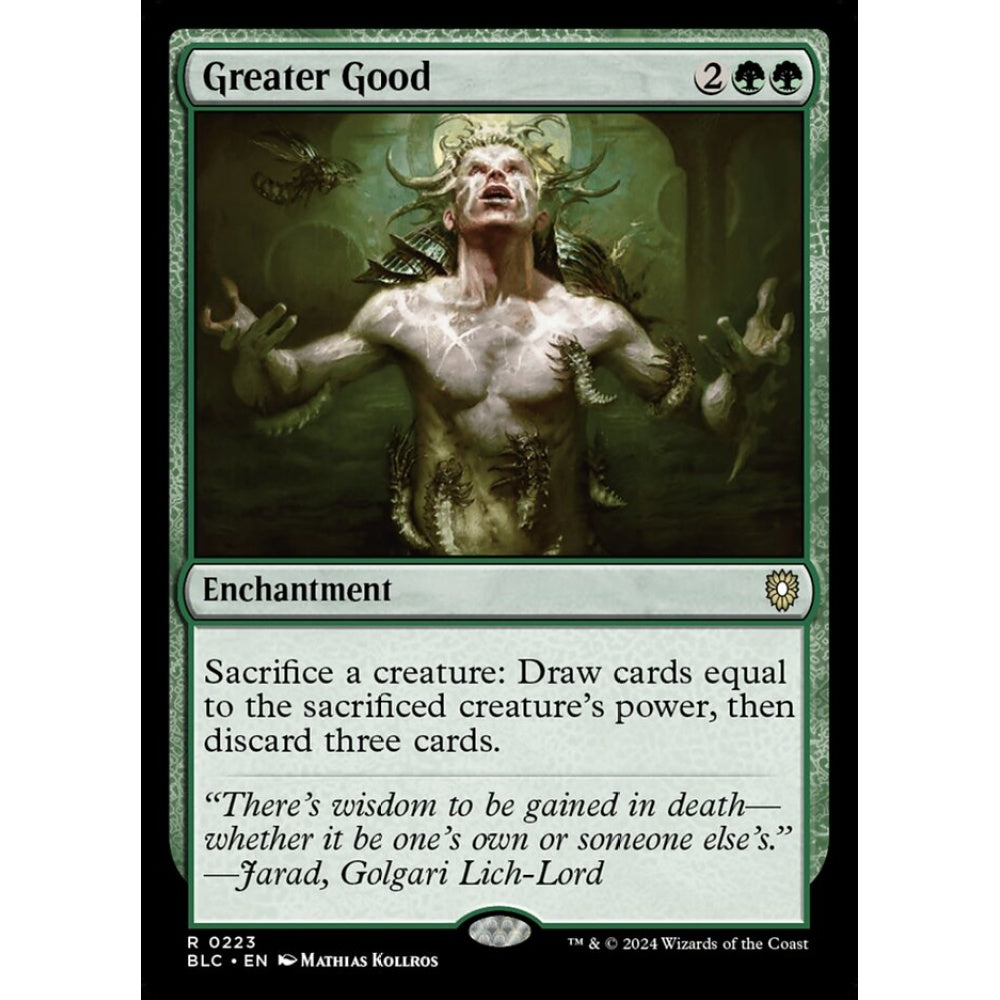 Greater Good, 223, rare, Magic: The Gathering, Bloomburrow