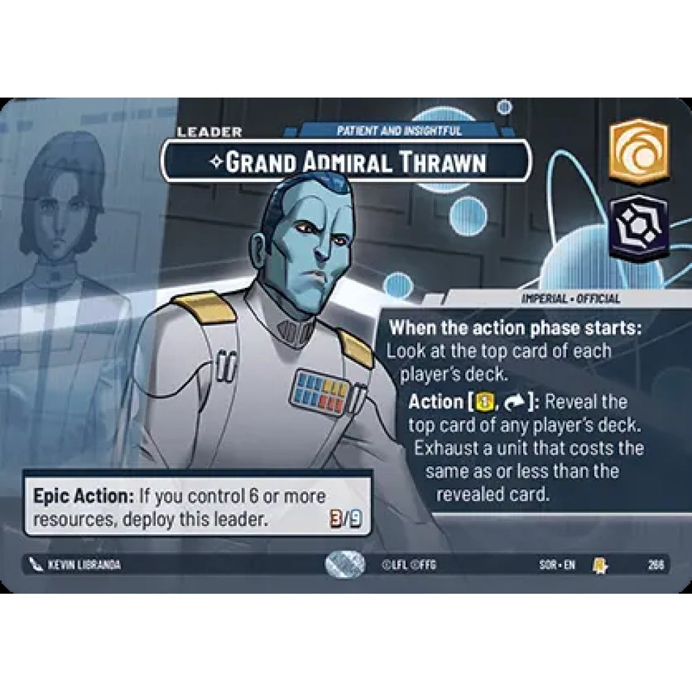 Grand Admiral Thrawn, 266, R, Star Wars Unlimited, Sparks Of Rebellion