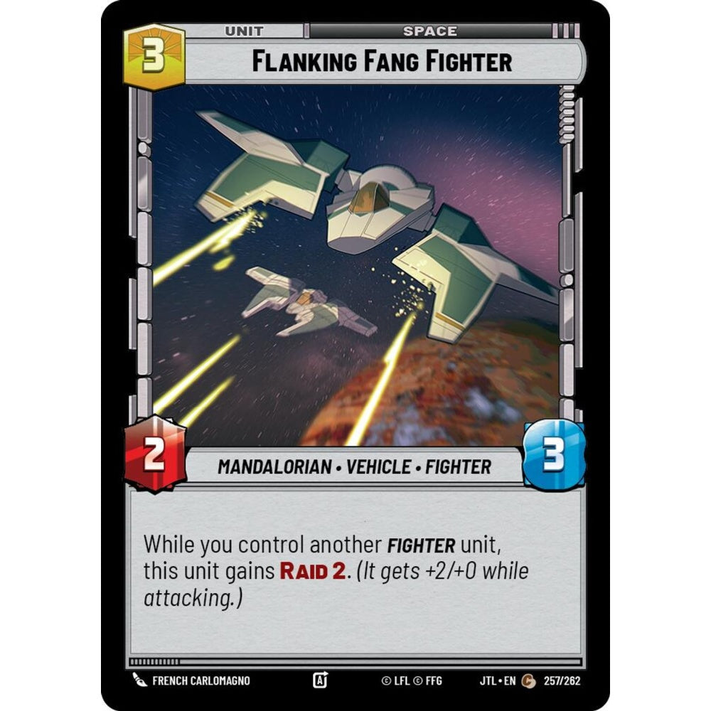 Flanking Fang Fighter, C, JTL 257), Star Wars Unlimited