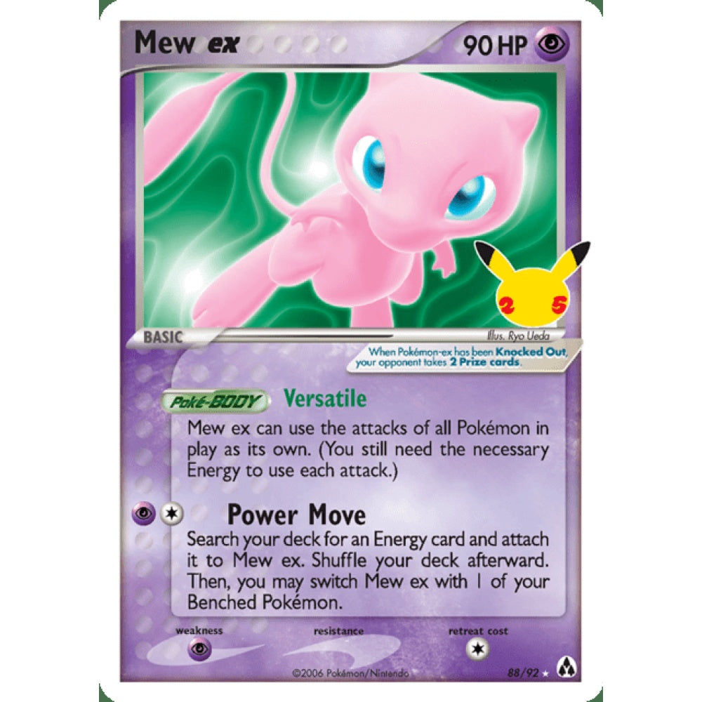 Mew ex - CEL 83/92 Ultra Rare Card Goblin Mew ex - CEL 83/92 Ultra Rare Card Goblin
