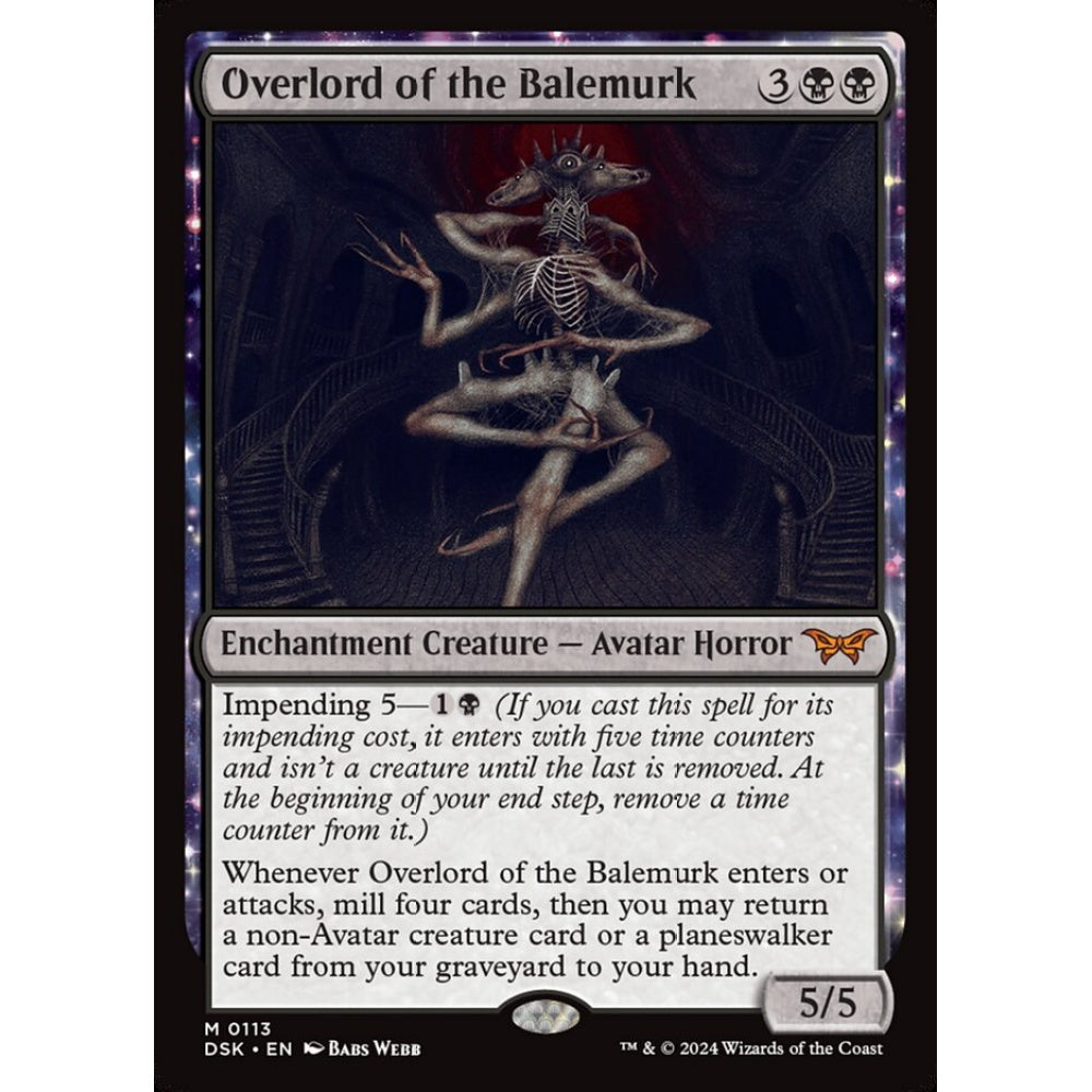 Overlord of the Balemurk, 113, mythic, Magic: The Gathering, Duskmourn: House of Horror