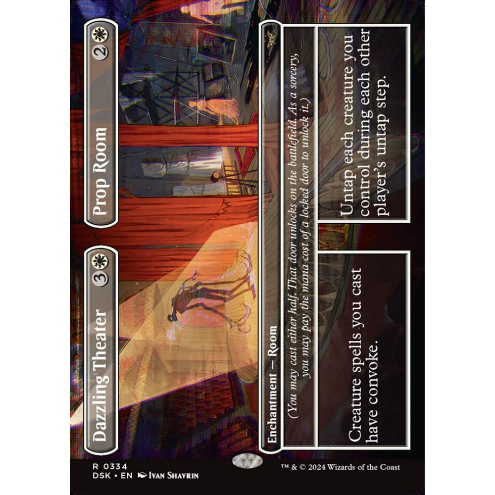 Dazzling Theater // Prop Room, 334, rare, Magic: The Gathering, Duskmourn: House of Horror