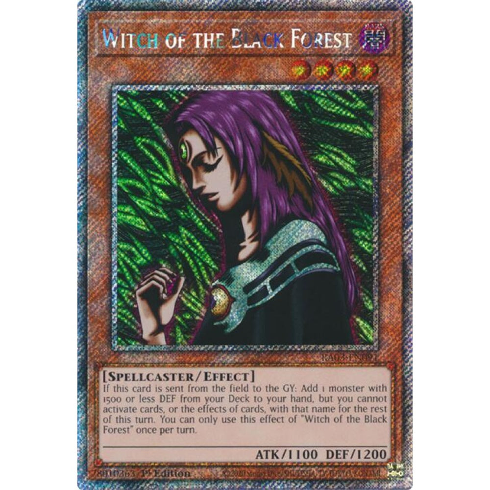 Witch of the Black Forest (Platinum Secret Rare) RA03-EN091 Platinum Rare Yu-Gi-Oh Quarter Century Bonanza