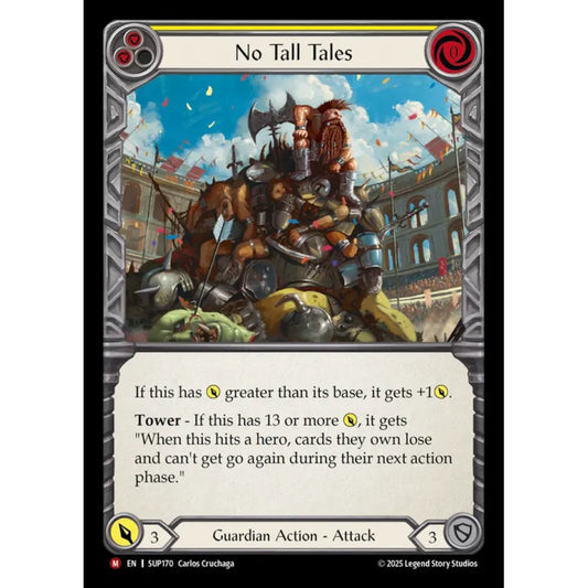 No Tall Tales SUP170 Majestic Flesh & Blood Trading Card Game Super Slam in Regular Art