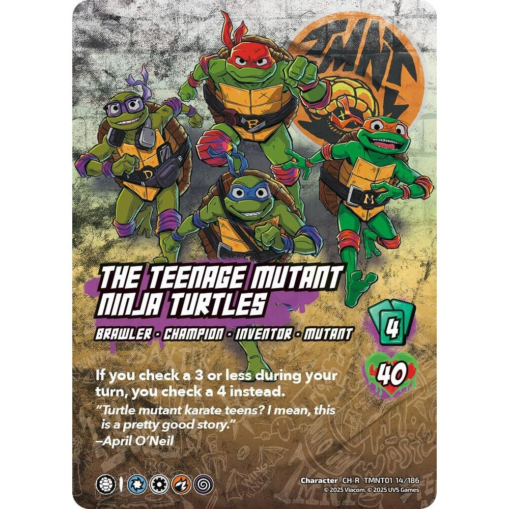 The Teenage Mutant Ninja Turtles 14/186 TMNT01 Universus Teenage Mutant Ninja Turtles Character CH-R
