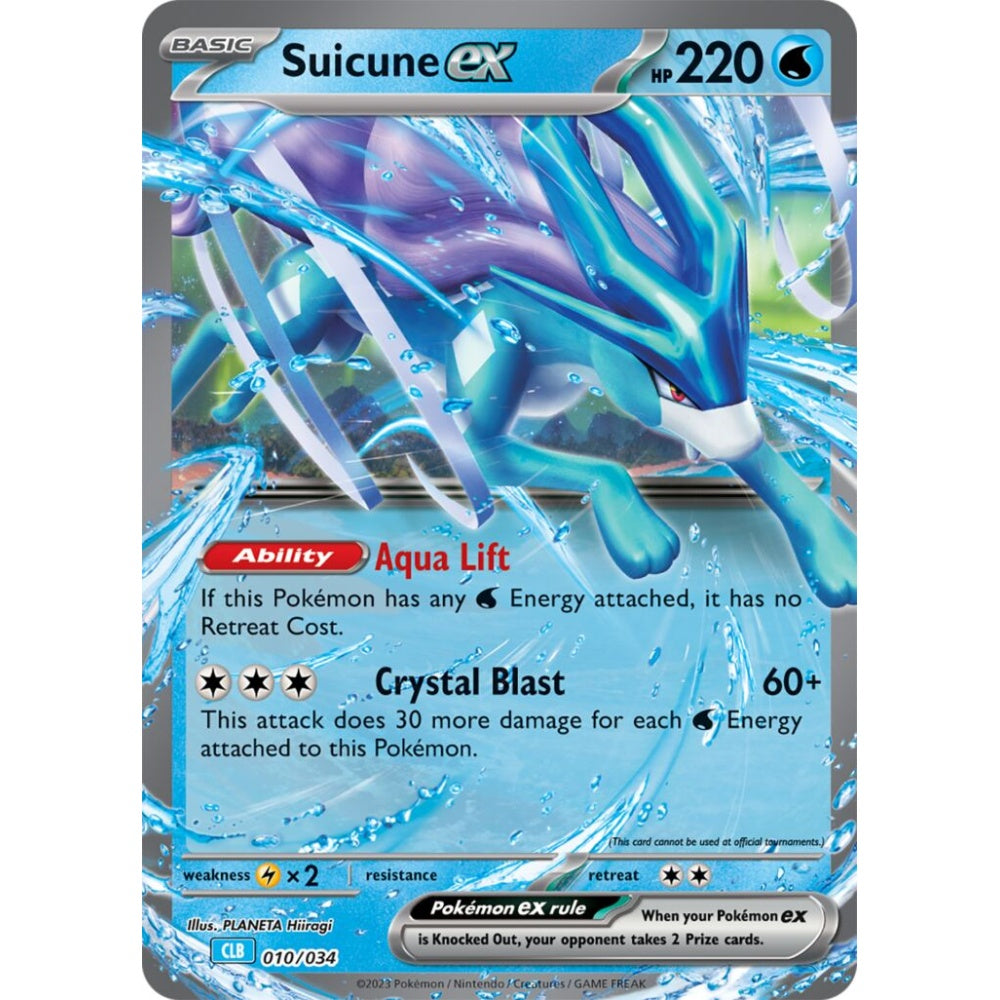 Suicune ex Fixed 010/034 Pokemon Card Game Pokémon TCG Classic (Blastoise)