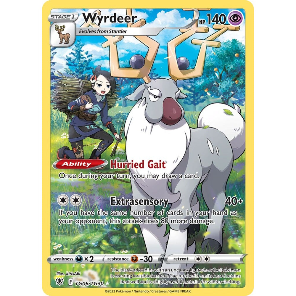 Wyrdeer Rare Holo TG06/TG30 Pokemon Card Game Astral Radiance