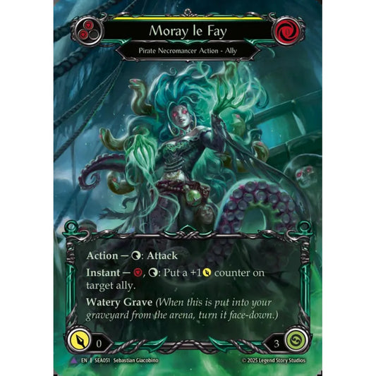 Moray le Fay SEA051-MV Marvel Flesh & Blood Trading Card Game High Seas in Cold Foil Art