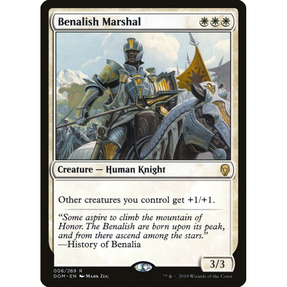 Benalish Marshal rare 6 Magic the Gathering Dominaria