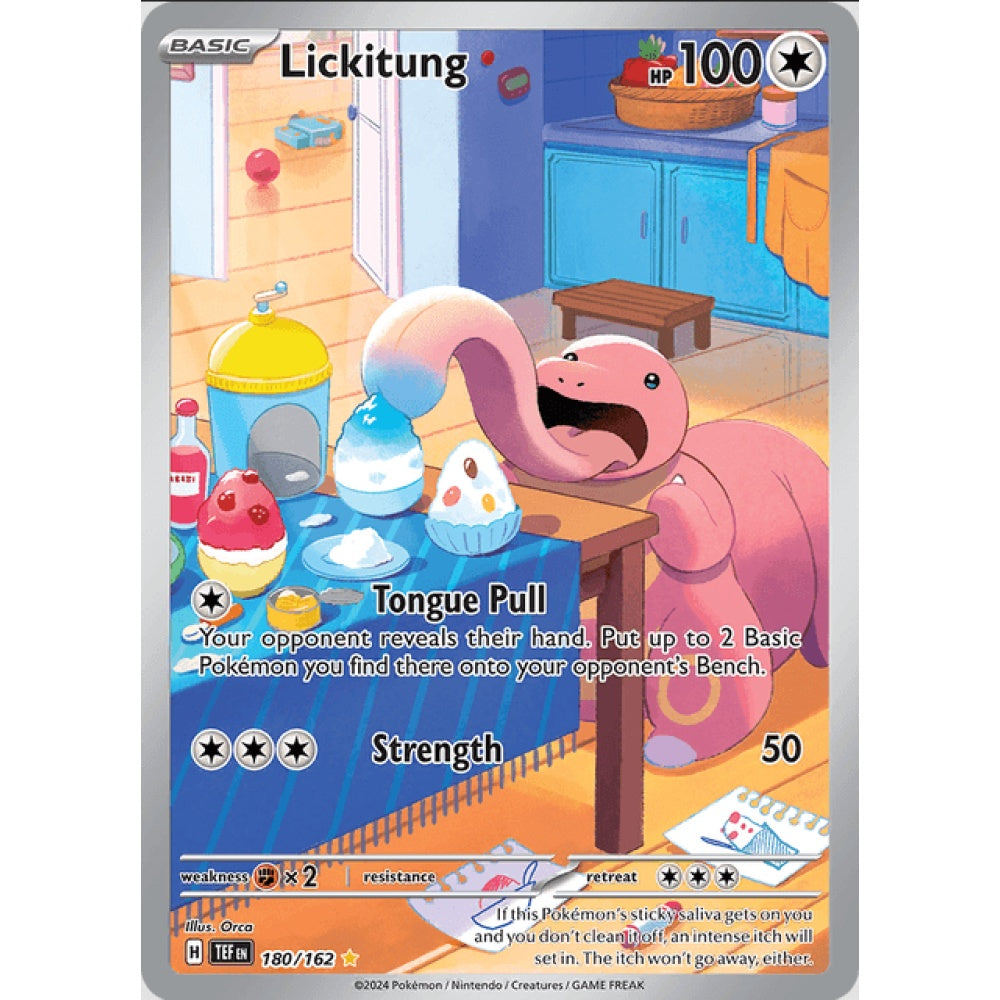 Lickitung, Art Rare, 180/162, Pokemon Card Game, Temporal Forces