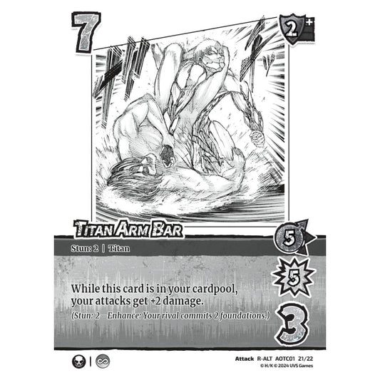Titan Arm Bar, 21/22, R-ALT, UniVersus, Attack on Titan: Battle for Humanity