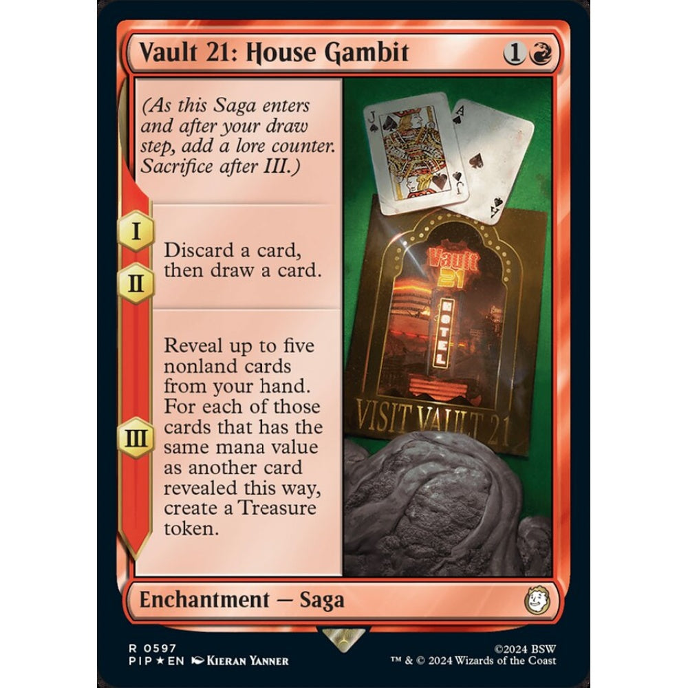 Vault 21: House Gambit rare 597 Magic the Gathering Fallout