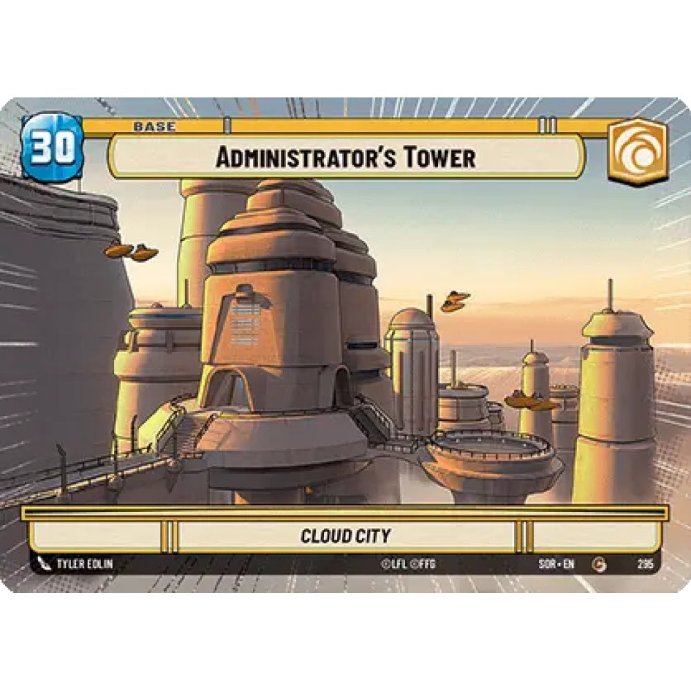 Administrator's Tower / Shield Token, 295, C, Star Wars Unlimited, Sparks Of Rebellion