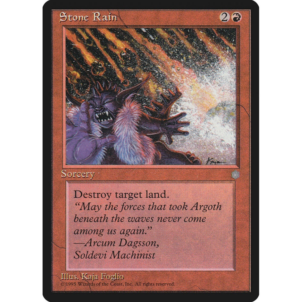 Stone Rain common 217 Magic the Gathering Ice Age