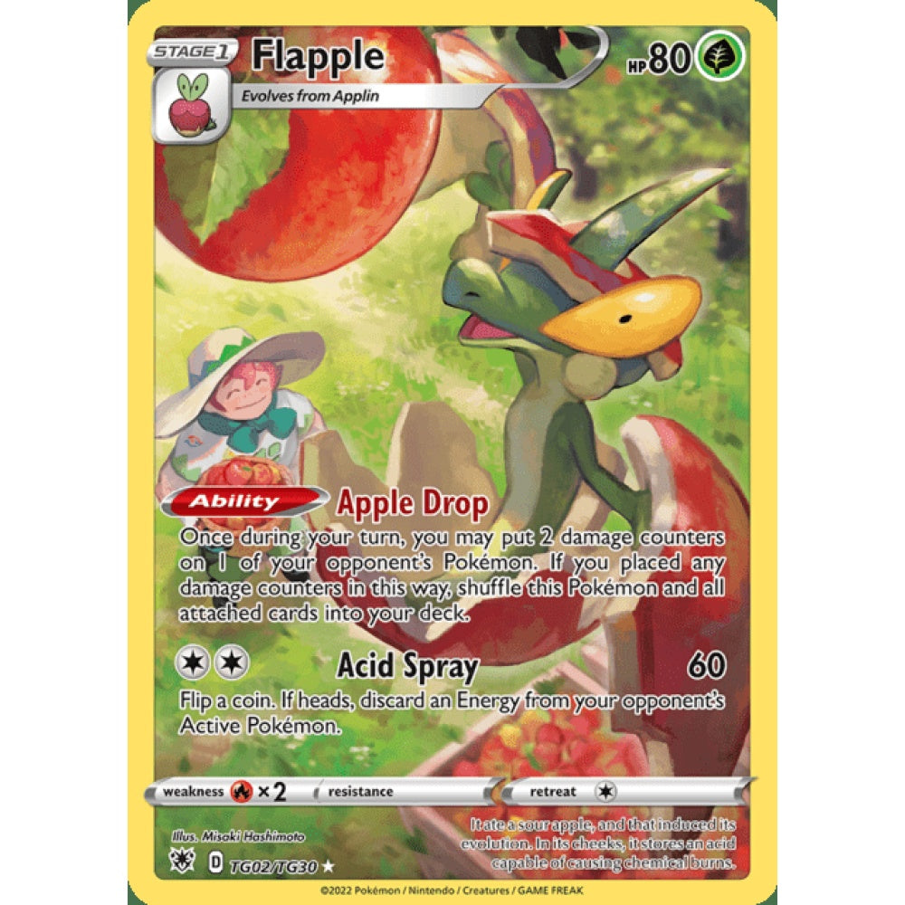 Flapple Illustration Rare TG2/TG30 Pokemon Card Game Astral Radiance