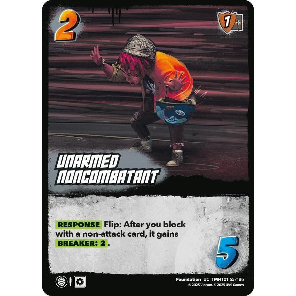 Unarmed Noncombatant 55/186 TMNT01 Universus Teenage Mutant Ninja Turtles Foundation UC