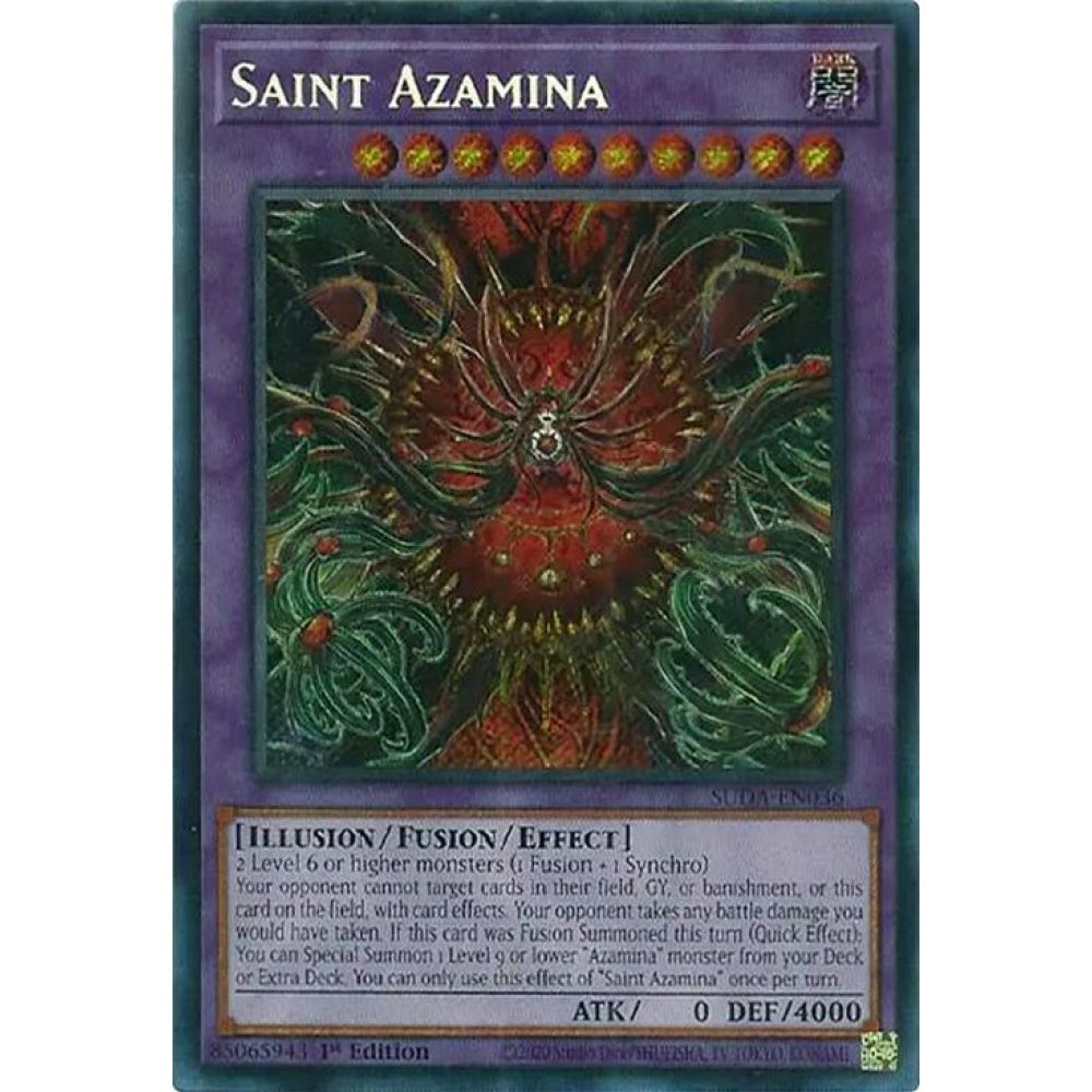 Saint Azamina SUDA-EN036 Secret Yu-Gi-Oh Supreme Darkness