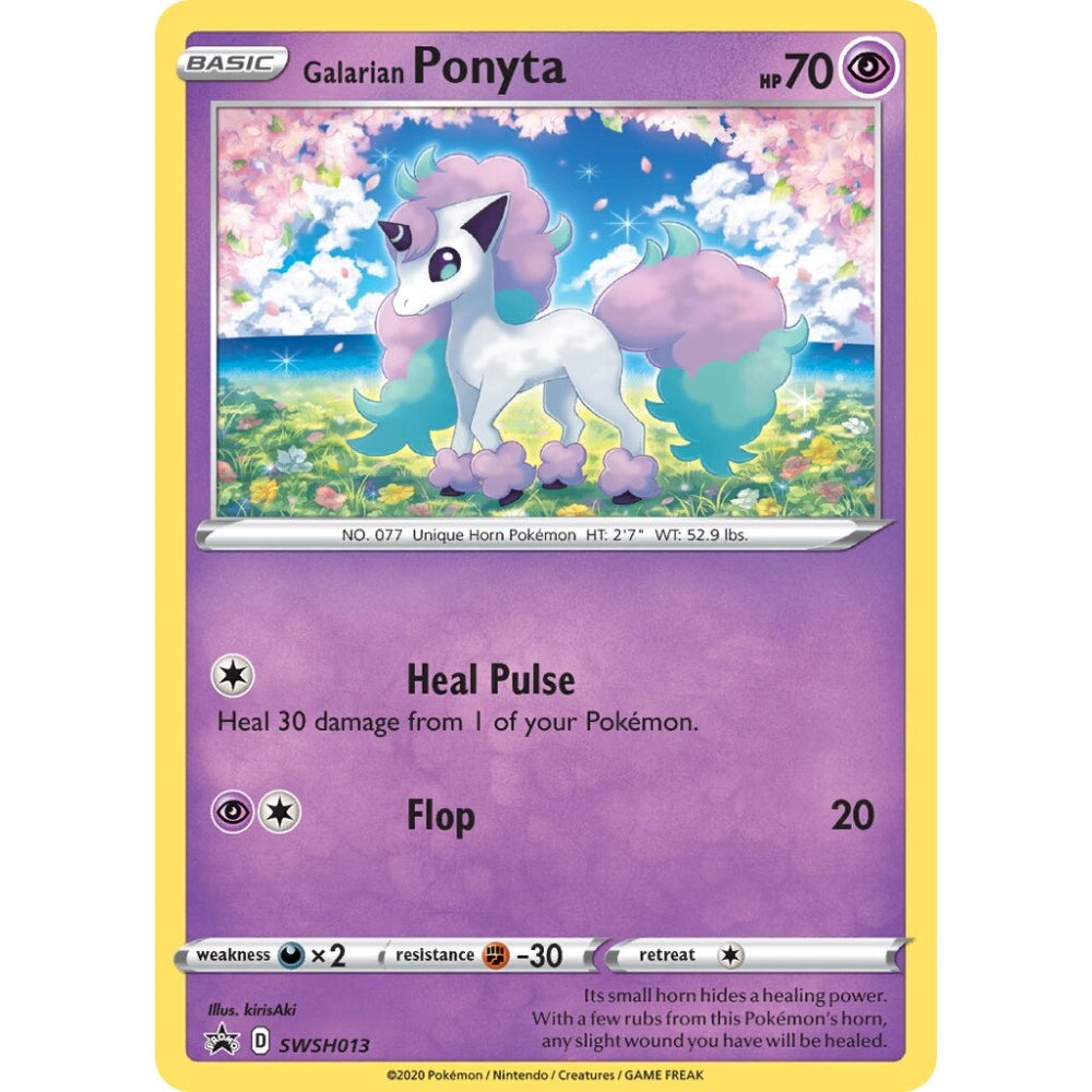 Galarian Ponyta Promo SWSH013 Pokemon Card Game Sword & Shield Promos