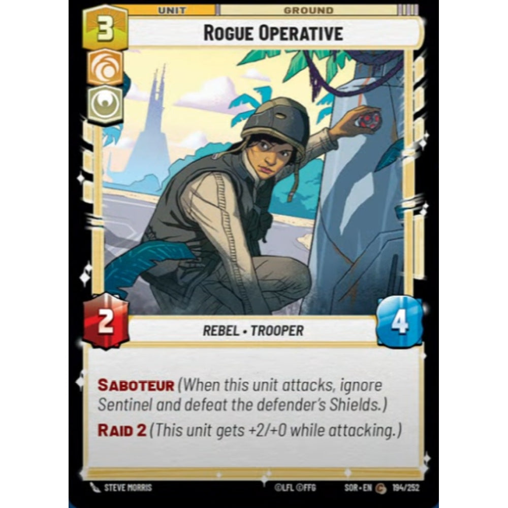 Rogue Operative, 194, C, Star Wars Unlimited, Sparks Of Rebellion