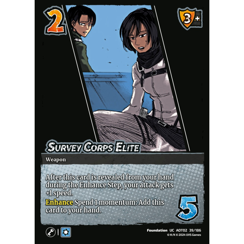 Survey Corps Elite, 39/186, AOT02, Universus, Attack on Titan: Origins of Power, Foundation, UC