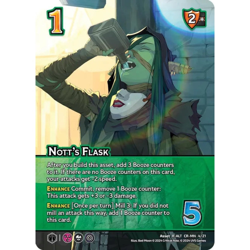 Nott's Flask, 4/21, R-ALT, UniVersus, Critical Role Vox Machina & Mighty Nein
