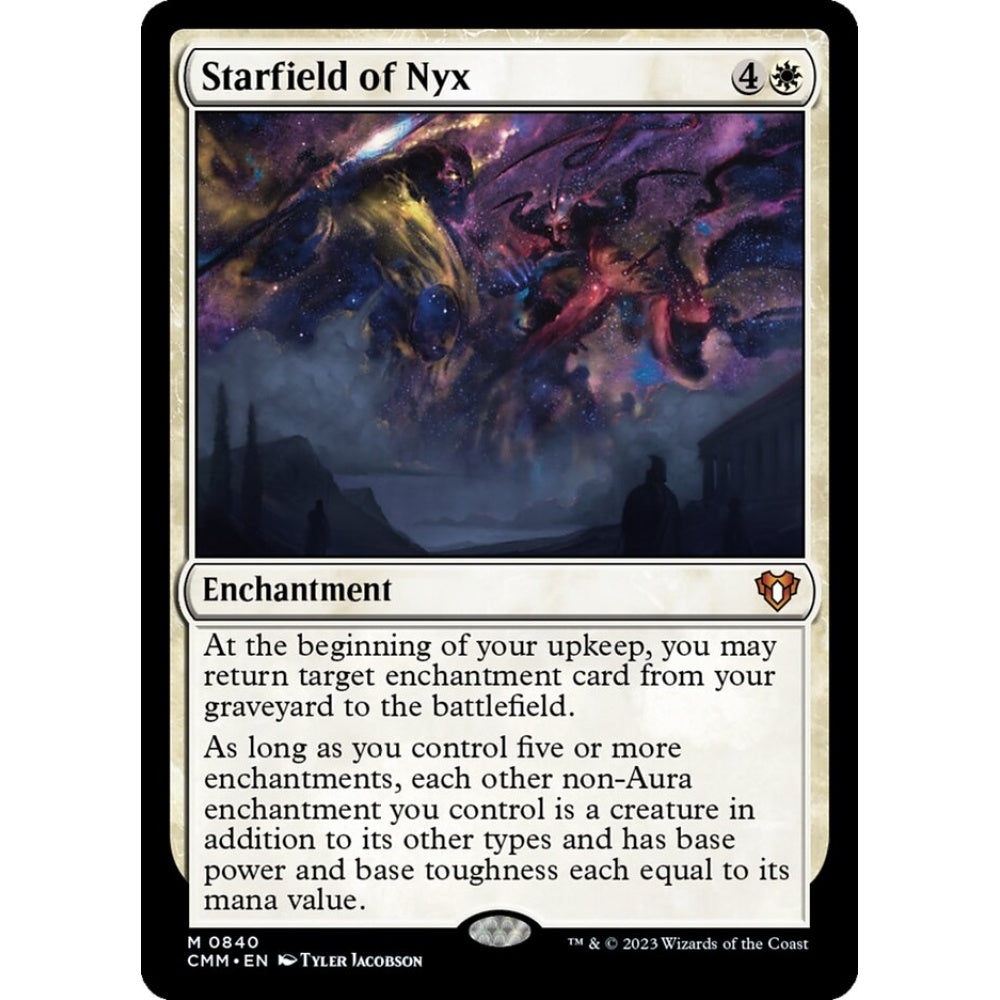 Starfield of Nyx mythic 840 Magic the Gathering Commander Masters