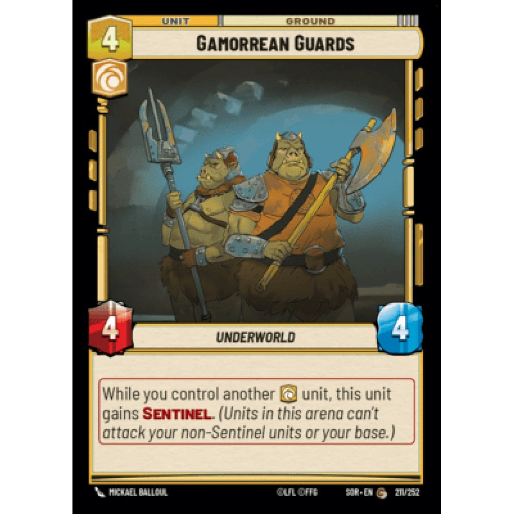 Gamorrean Guards, 211, C, Star Wars Unlimited, Sparks Of Rebellion