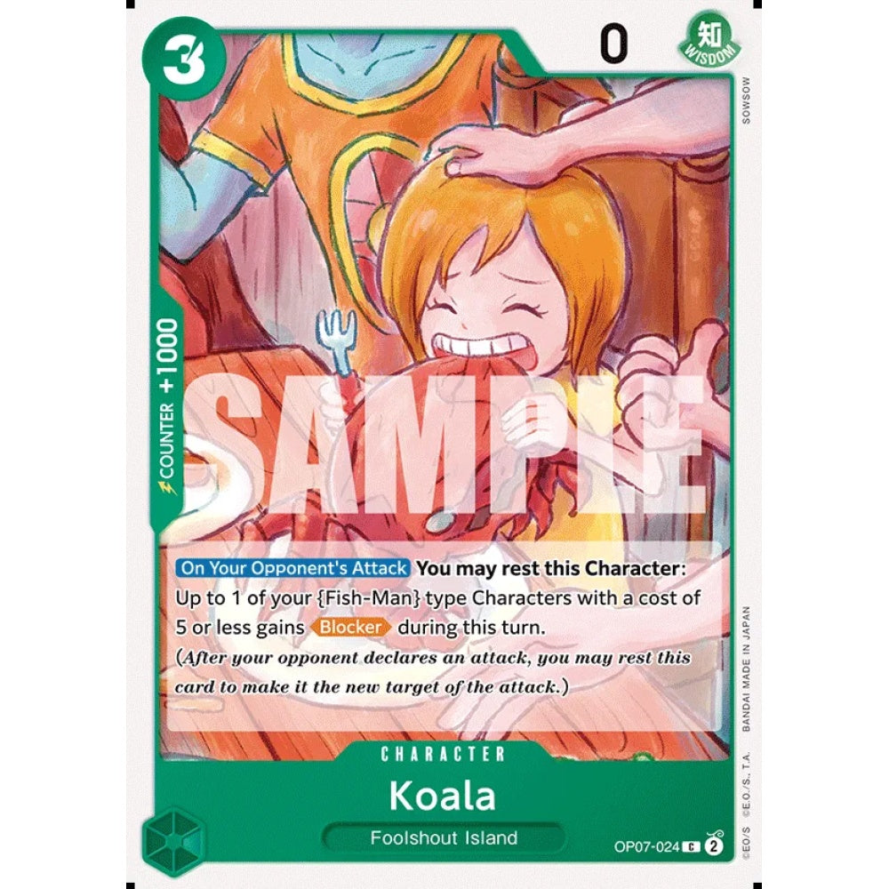 Koala, OP07-024, Common, One Piece, 500 Years in the Future