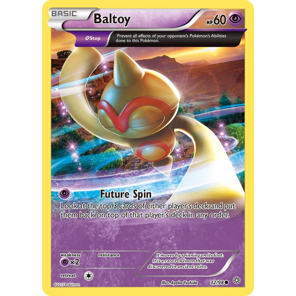 Baltoy Common 32/98 Pokemon Card Game Ancient Origins