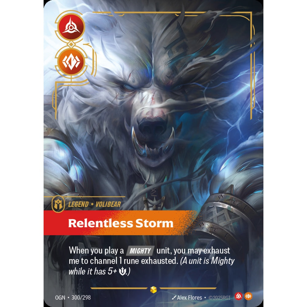 Relentless Storm OGN-300/298 Riftbound Card Game Origins Showcase