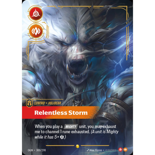 Relentless Storm OGN-300/298 Riftbound Card Game Origins Showcase